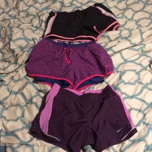 Small workout shorts (3 pairs)